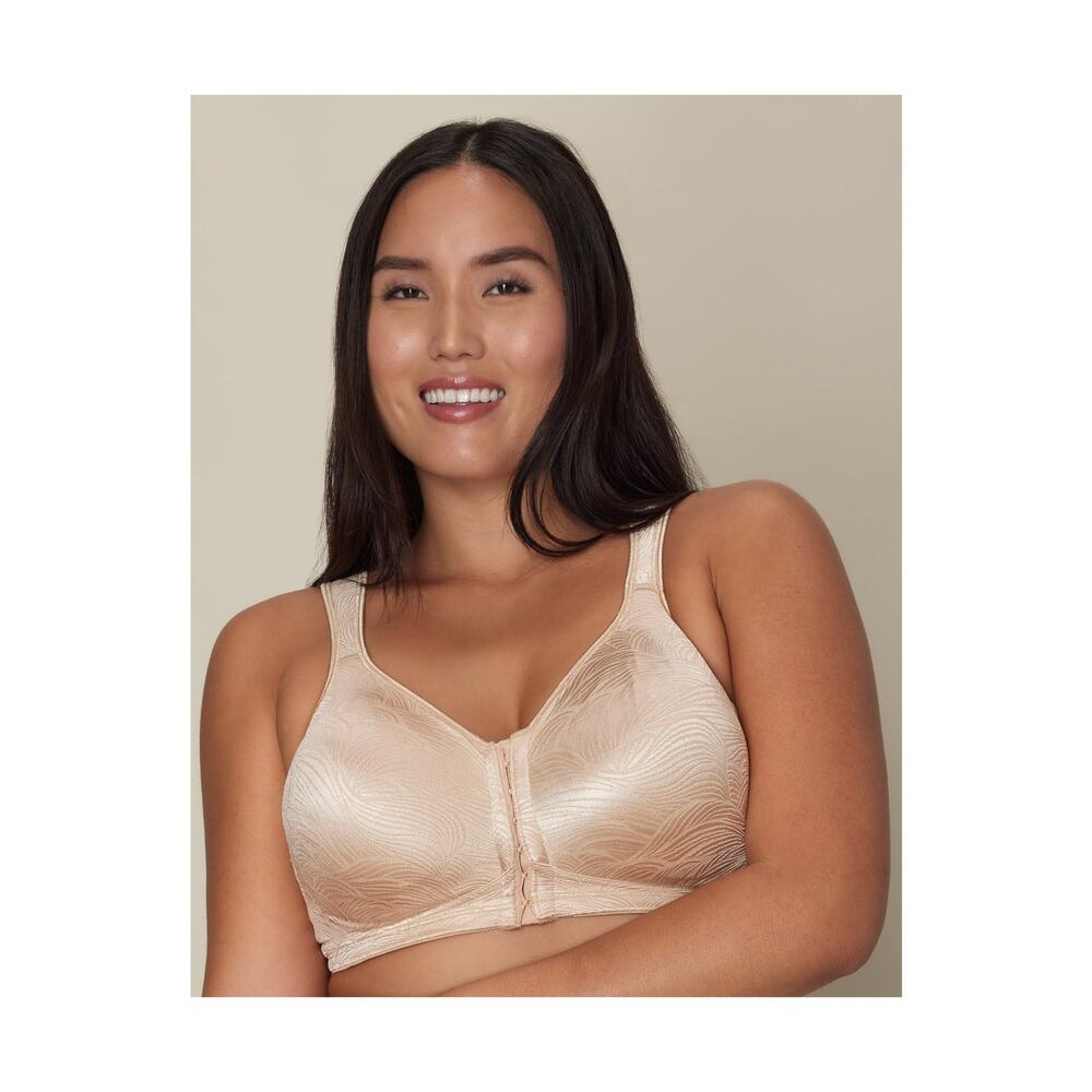 PLAYTEX 18 Hour Front Close Wireless Bra Nude Size 40D